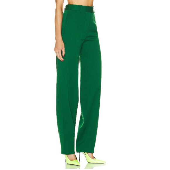 THE ATTICO Emerald Green Jagger Long Pant - Picture 2 of 16
